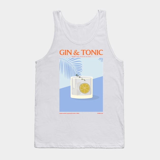 Gin and Tonic Tank Top by MurellosArt